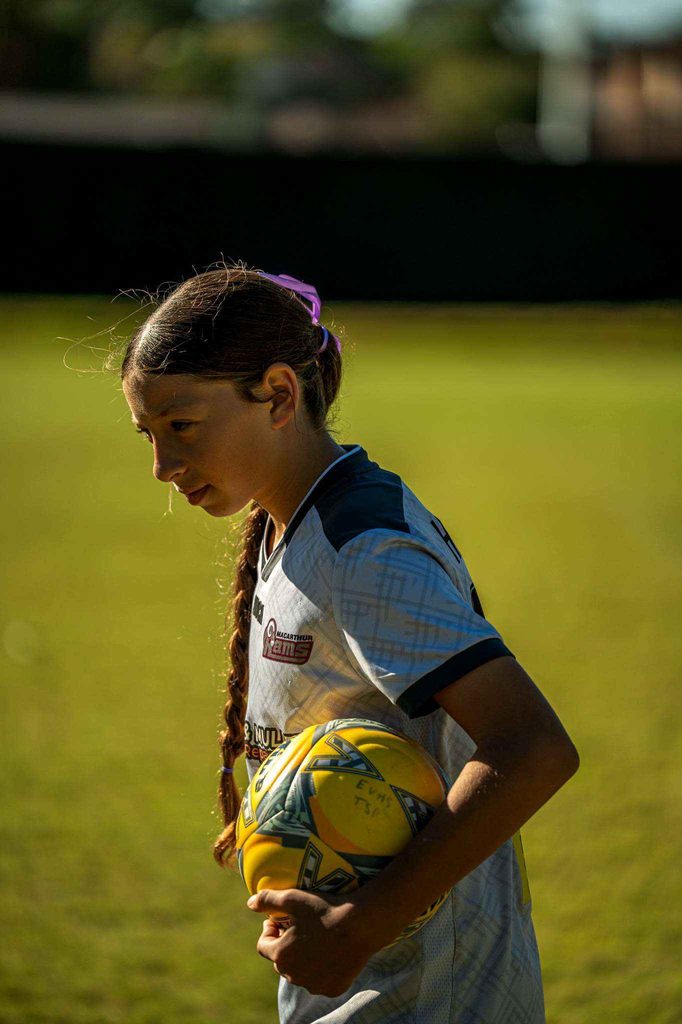 A Gamechanger athlete between drills.